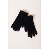 SVNX touch screen knitted gloves in black one size, imported from the UK