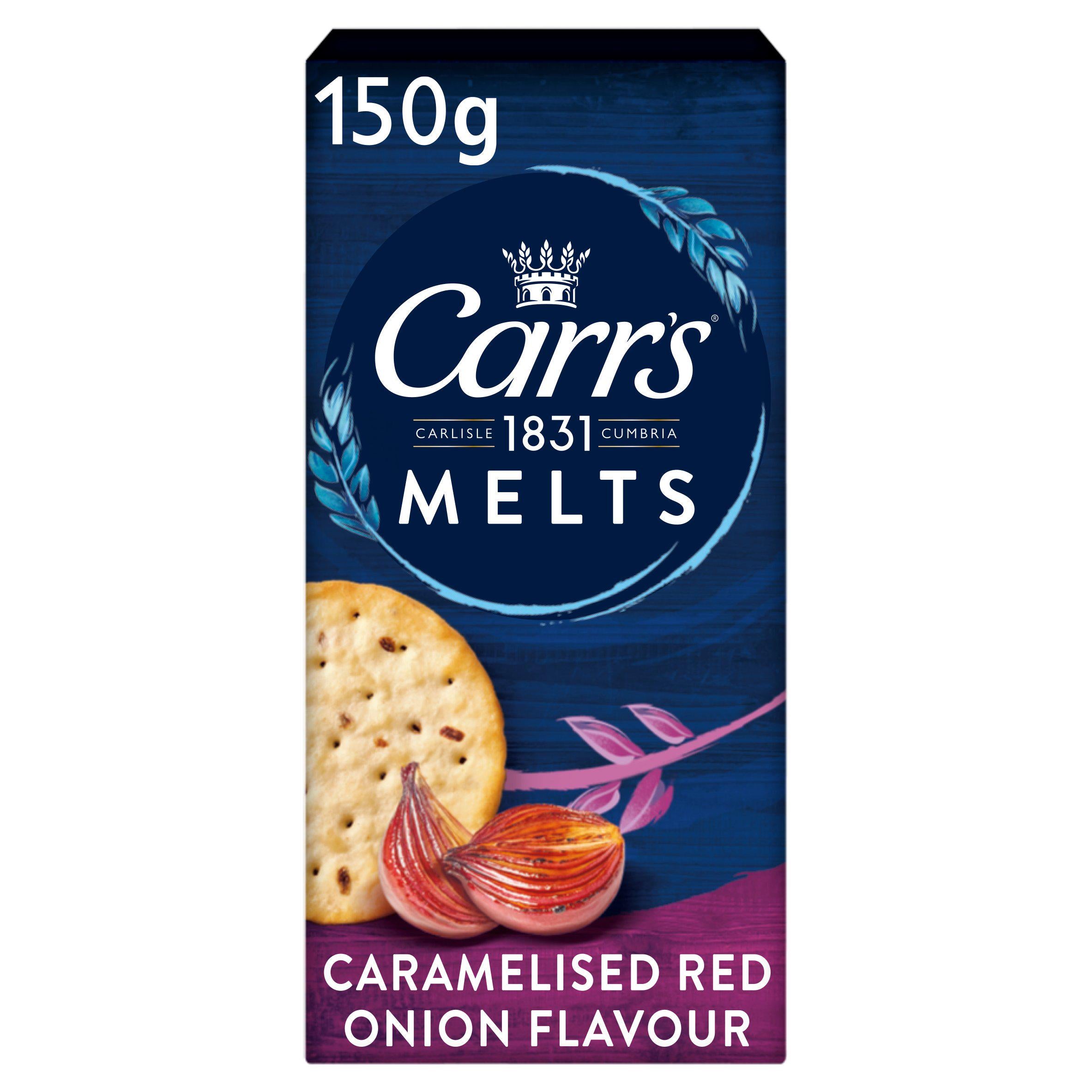 Carr's Melts Caramelised Red Onion Crackers 150g GOODS Sainsburys   