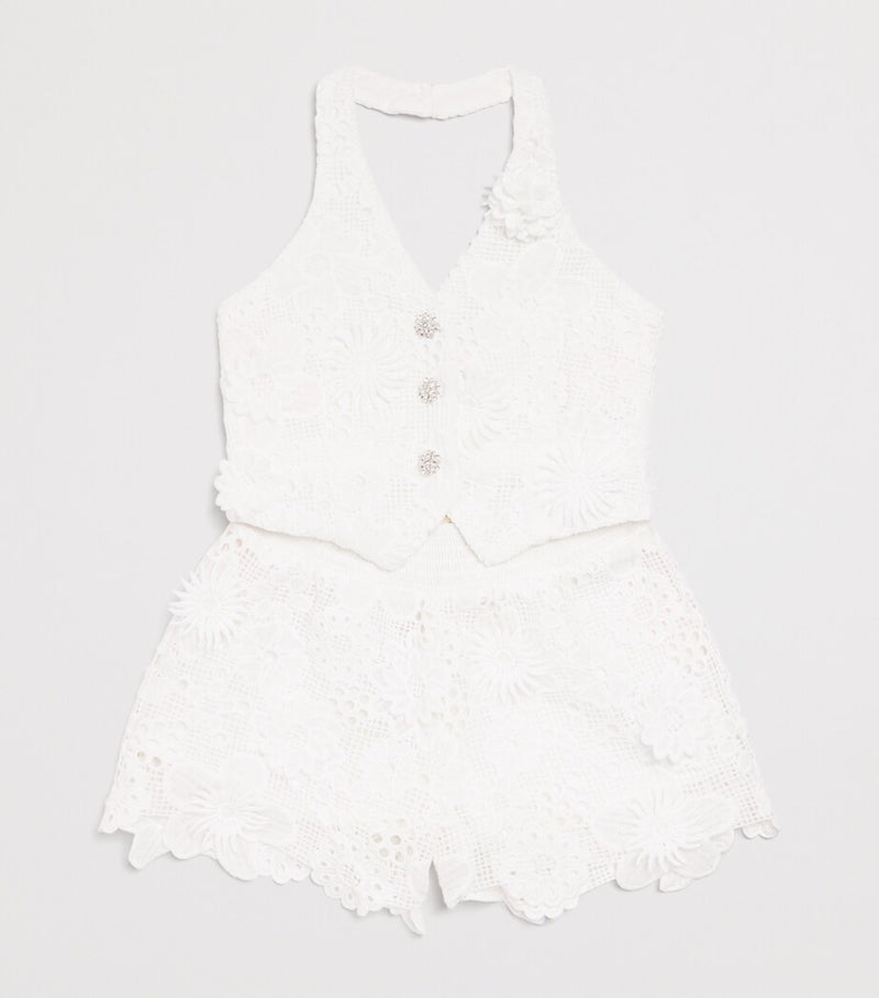 MARLO crocheted halterneck top for ages 2-16, imported from the UK