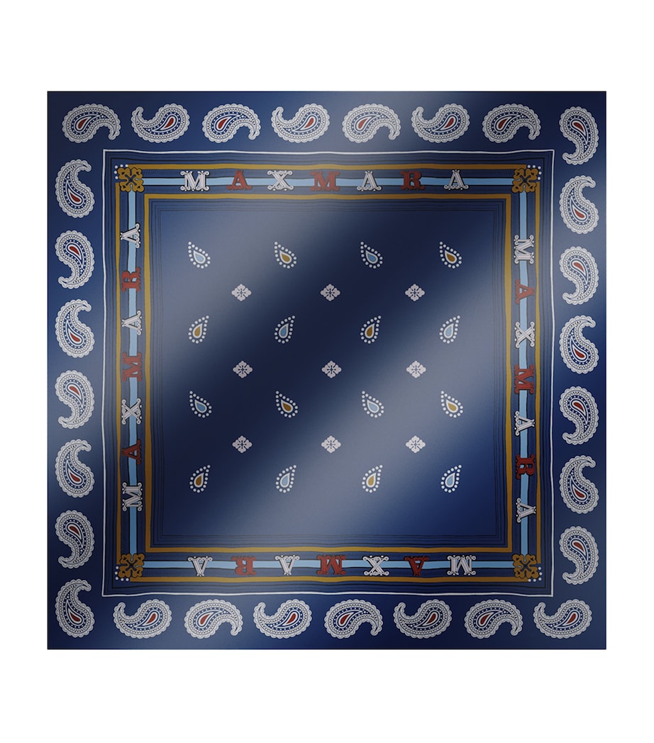 Max Mara Silk Printed Scarf