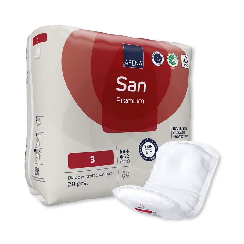 ABENA San Premium 3 incontinence pads 28 pack (British brand)