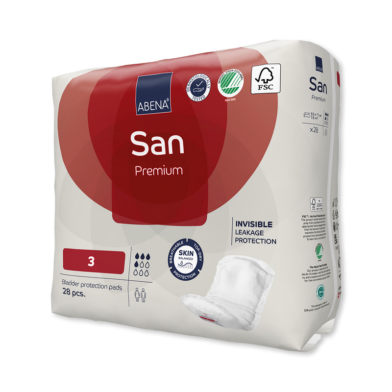ABENA San Premium 3 incontinence pads 28 pack (British brand)