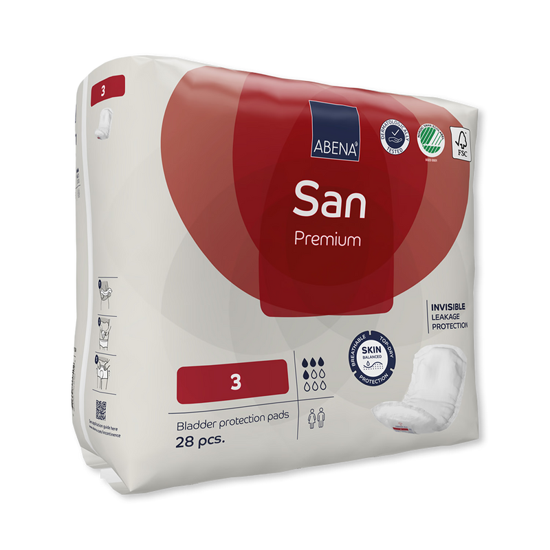 ABENA San Premium 3 incontinence pads 28 pack (British brand)