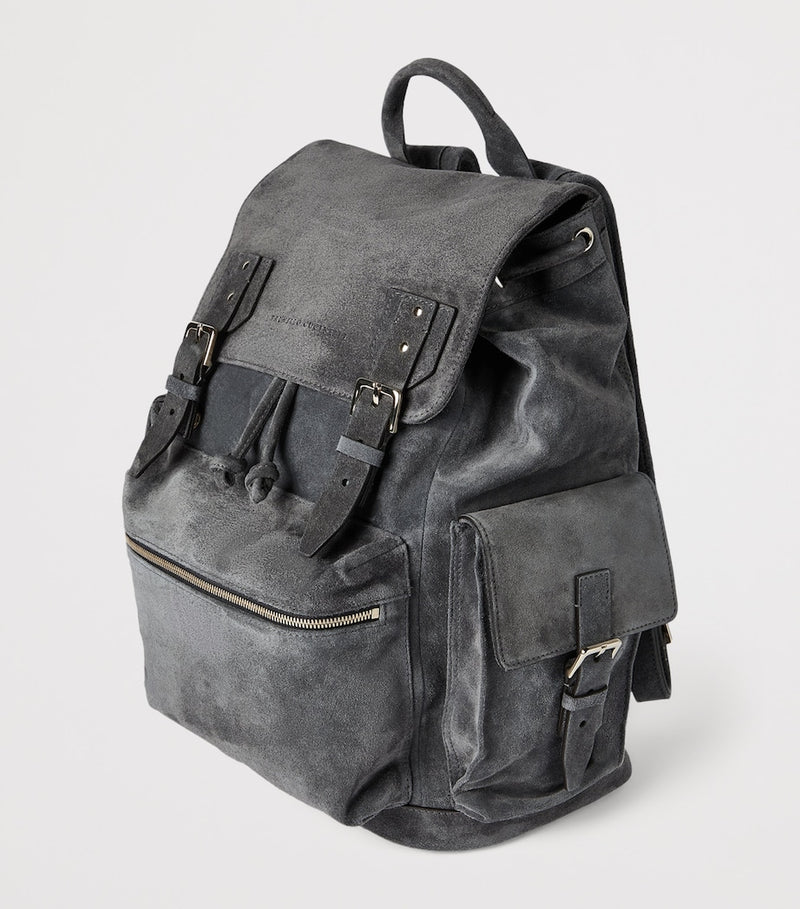 Brunello Cucinelli suede city backpack - British product