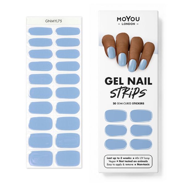 MoYou-London Gel Nail Strip - Baby Blue GOODS Superdrug   