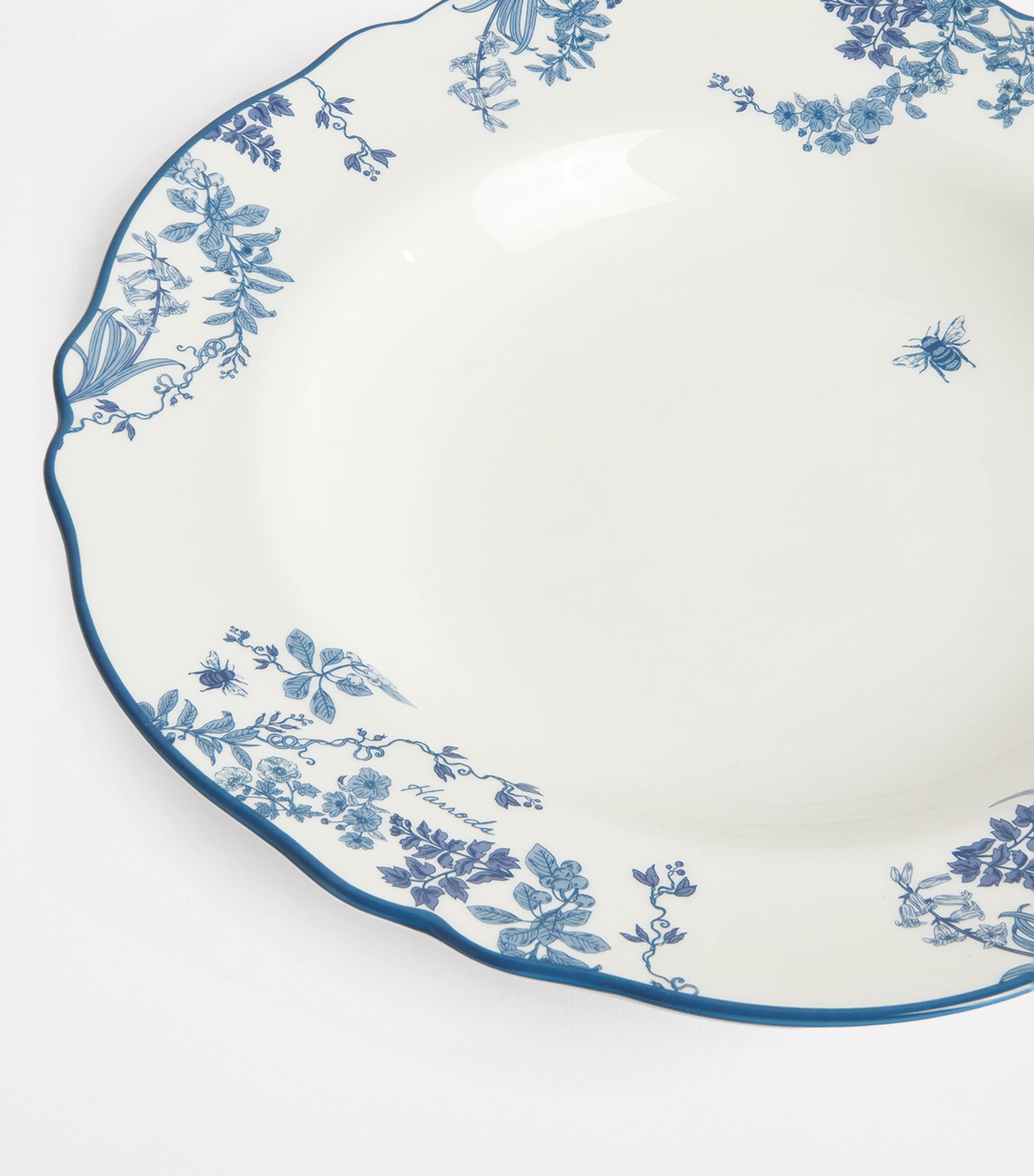 Harrods bone china toile bowl 23.5cm, UK version