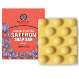 Saabuni saffron massaging soap bar 90g, imported from the UK