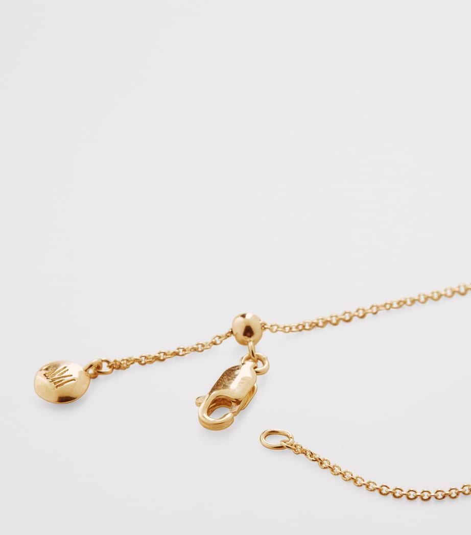 Monica Vinader gold vermeil bar chain bracelet, UK version
