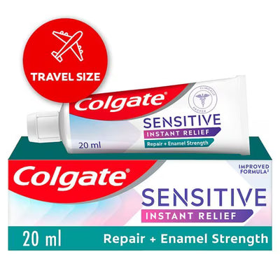 Superdrug Colgate Sensitive Instant Relief Emalje Tannkrem 20ml- Kjøp online hos McGrocer