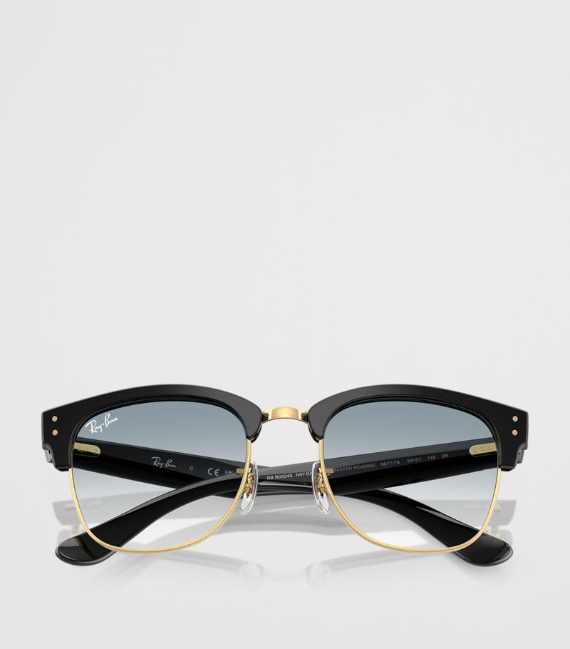 Ray-Ban Clubmaster Reverse Square sunglasses gold-tone acetate, imported from the UK