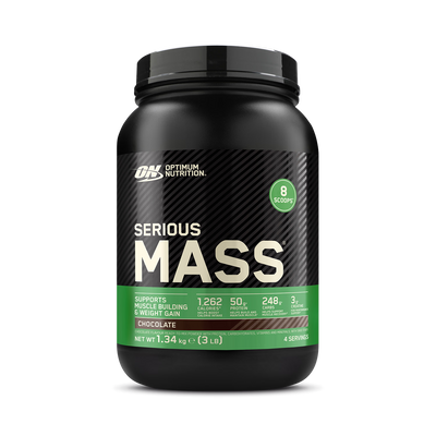 Holland & Barrett Optimum Nutrition Serious Mass Chocolate 1.34kg- Buy online at McGrocer