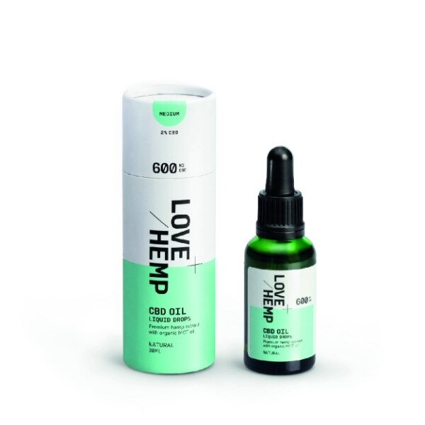 Love Hemp 600Mg 2% Cbd Oil Drops - 30Ml Natural GOODS Superdrug   