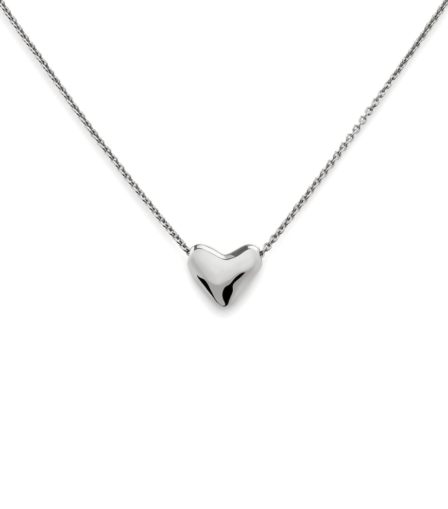 Monica Vinader sterling silver heart necklace, UK version
