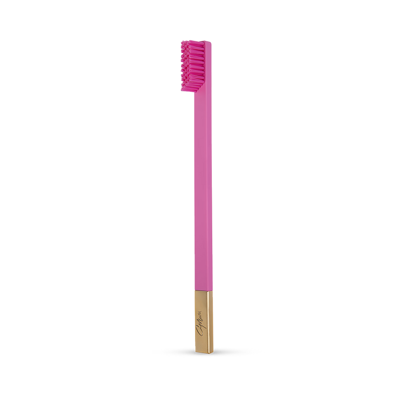 Apriori Bubblegum Pink Gold toothbrush, imported from the UK