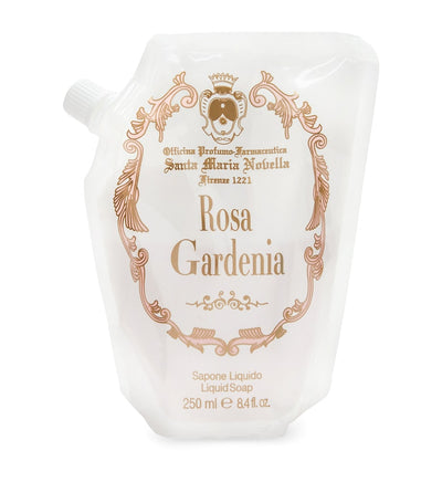 Harrods Santa Maria Novella Sapone Liquido Rosa Gardenia Liquid Hand Soap Refill 250ml- Buy online at McGrocer