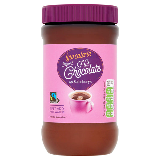 Sainsbury's Low Calorie Instant Fairtrade Hot Chocolate 250g Hot chocolate & milky drinks Sainsburys   