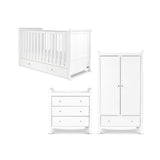 Ickle Bubba Snowdon Classic 3 Piece Furniture Set and Finest Mattress - White GOODS Boots   