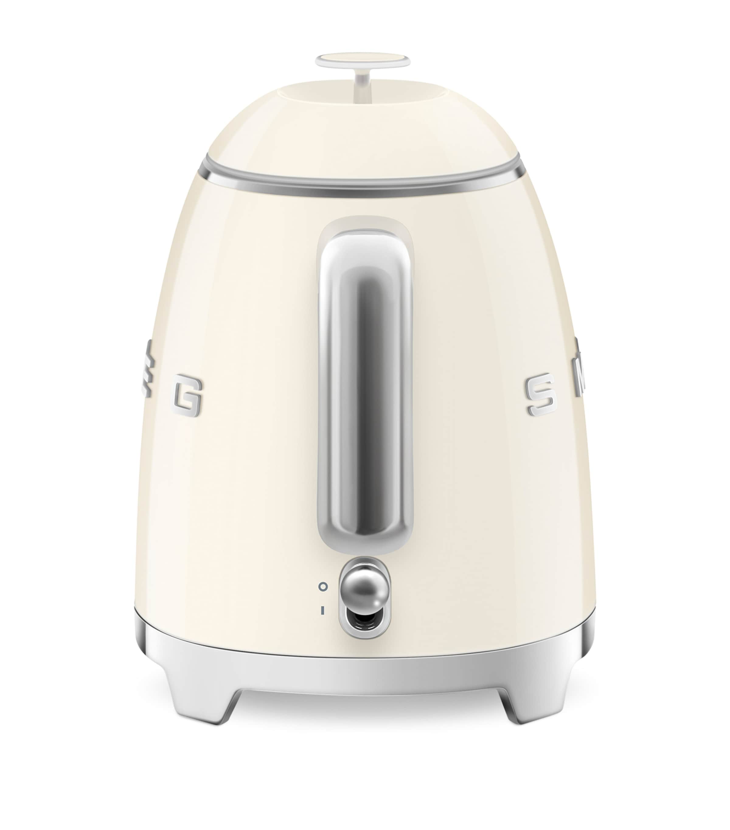 Smeg mini retro kettle with stainless steel handle and base (British brand)