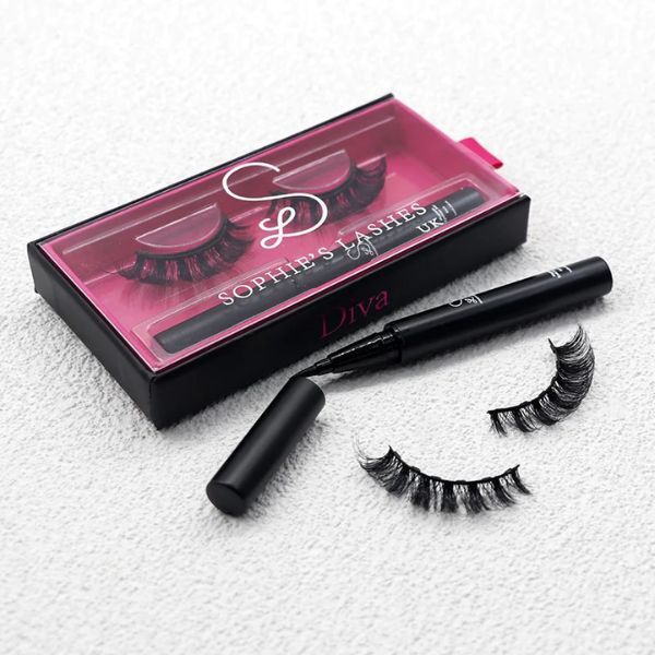 Sophie's Lashes UK Diva Magnetic Lashes & Black Liner