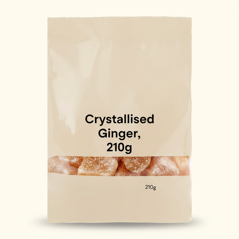 Holland & Barrett crystallised ginger 210g, UK version