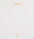 SHAY Mini Me Necklace 18k gold emerald diamonds, imported from the UK