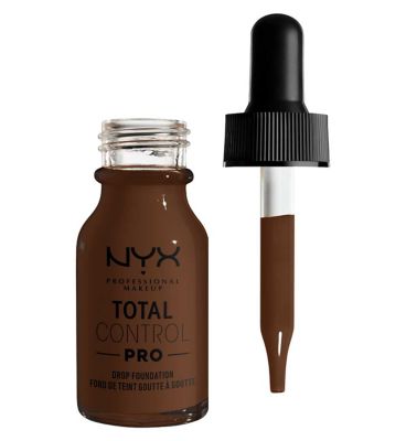 NYX Professional Makeup Total Control Pro Drop Controllable Coverage Foundation Vegetarian & Vegan Boots 29 Deep  