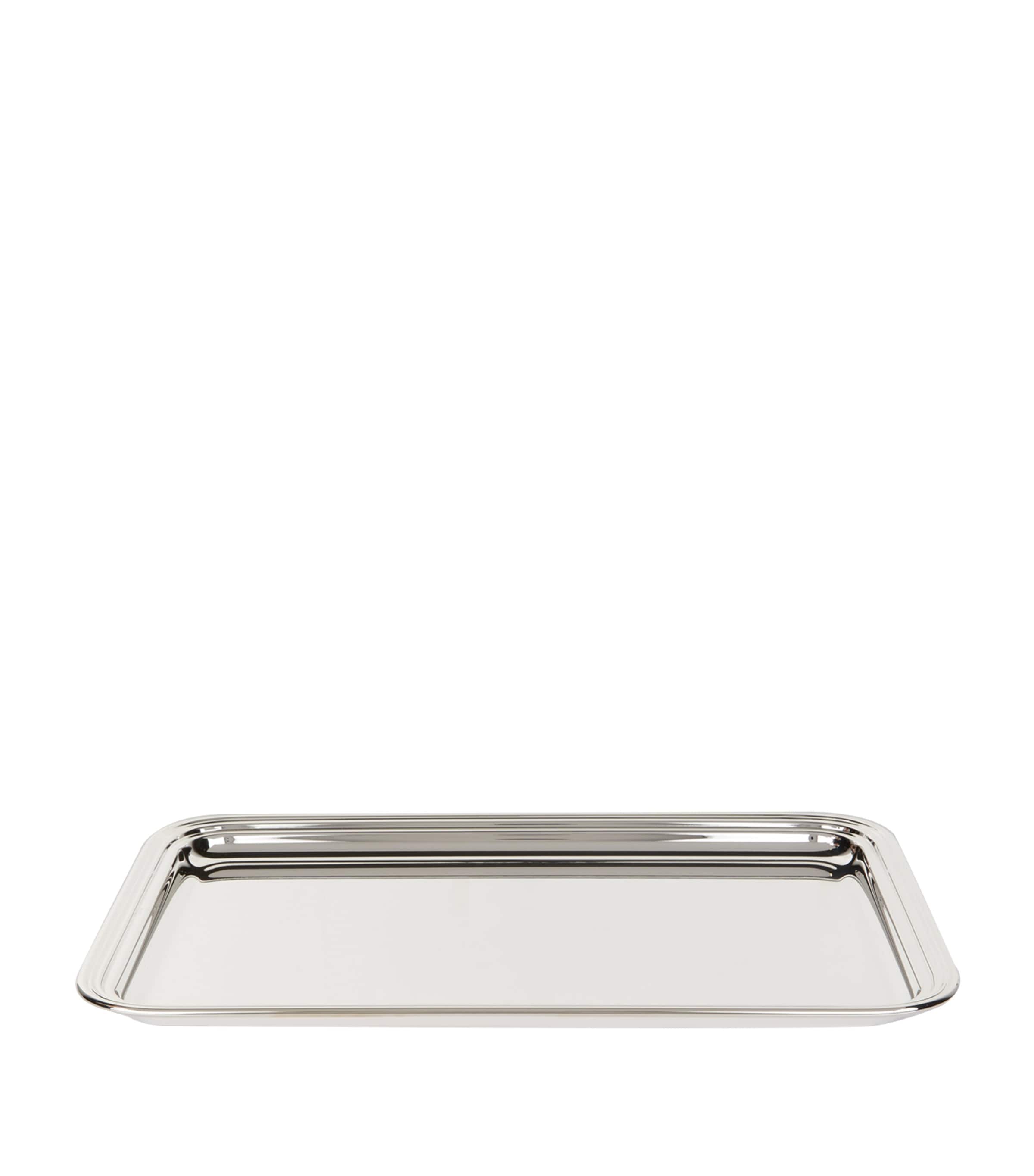 Greggio silver plated Georgian rectangular tray with handles 41cm x 30cm, UK version