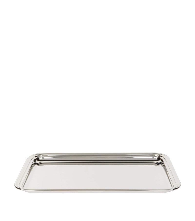 Greggio silver plated Georgian rectangular tray with handles 41cm x 30cm, UK version