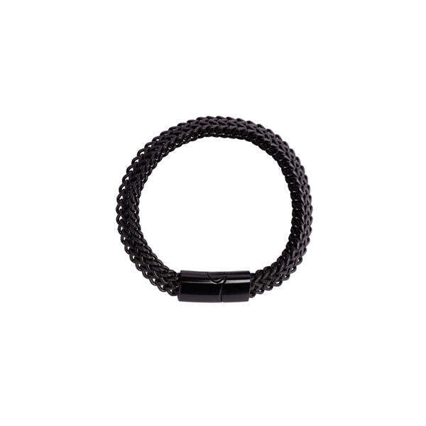 SVNX Double Franco Chain Bracelet In Black