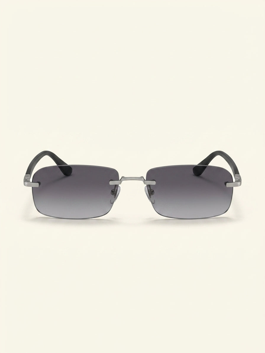 Gucci GG1221S rectangle-frame metal sunglasses, UK version