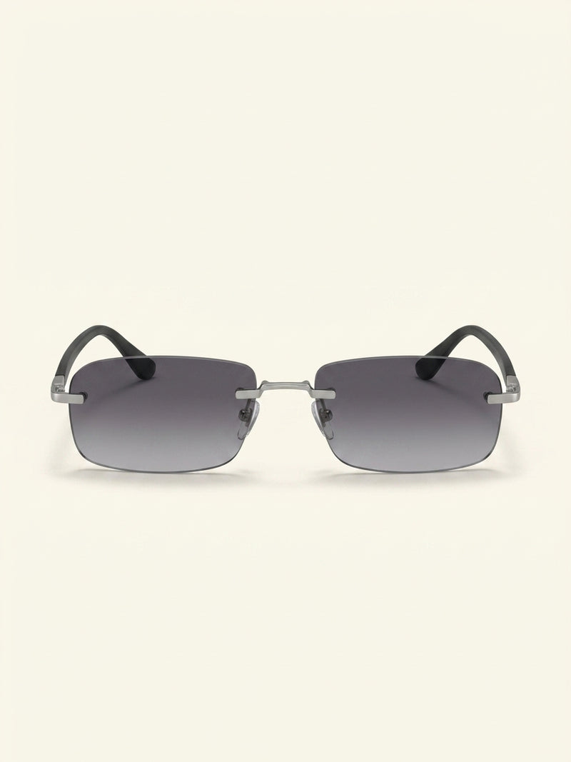 Gucci GG1221S rectangle-frame metal sunglasses, UK version