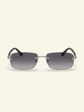 Gucci GG1221S rectangle-frame metal sunglasses, UK version