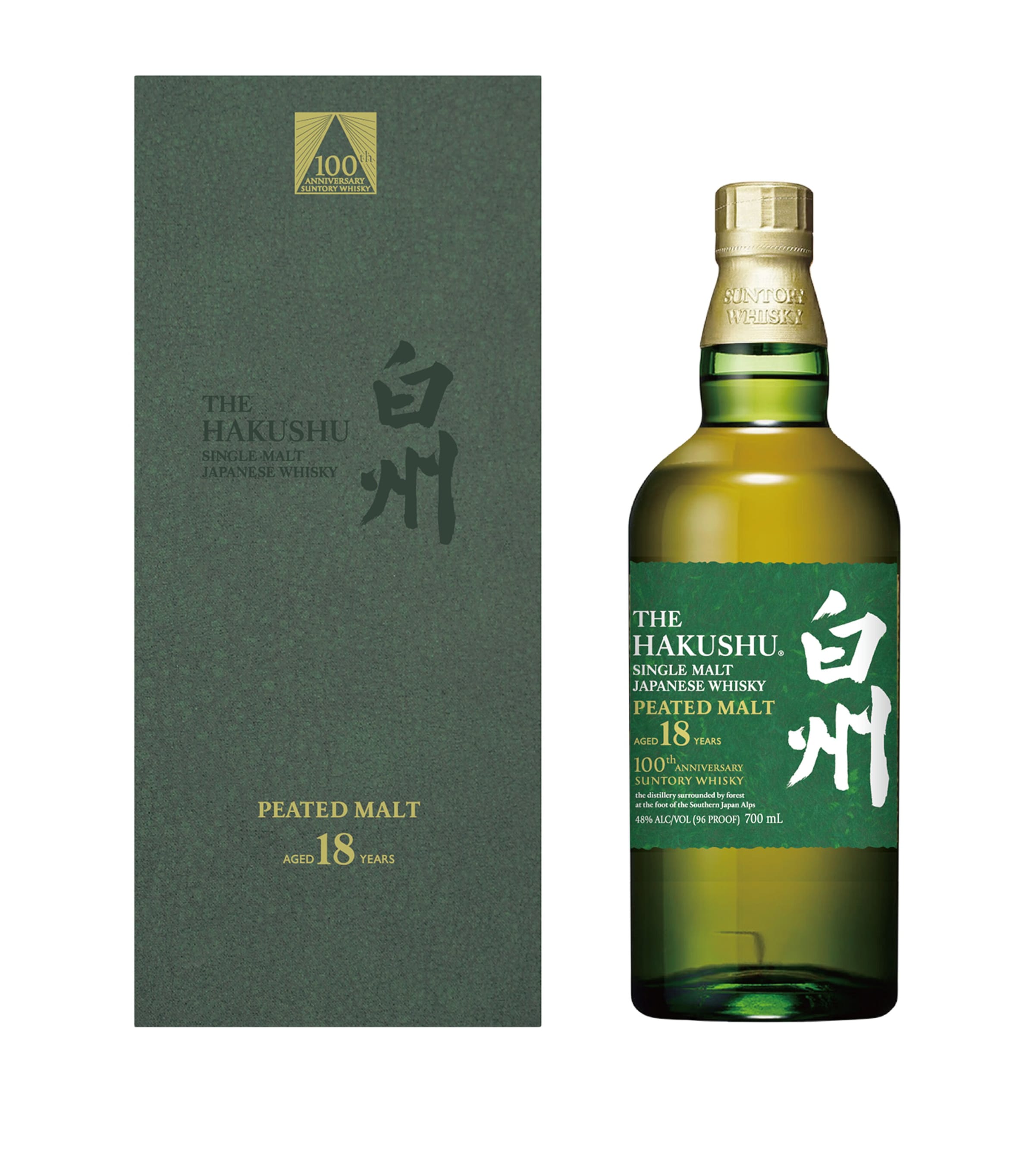 Suntory The Hakushu Centenary 18-Year-Old Single Malt Whisky 70cl (British brand)
