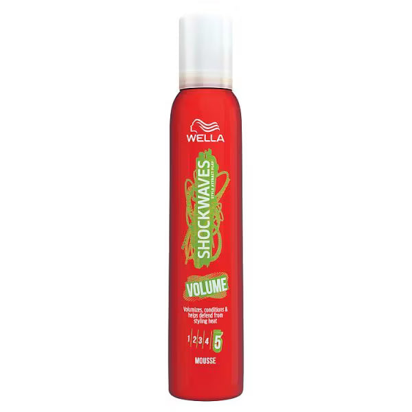 Wella Shockwaves Volume Mousse 200 ml (British brand)