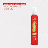 Wella Shockwaves Volume Mousse 200 ml (British brand)