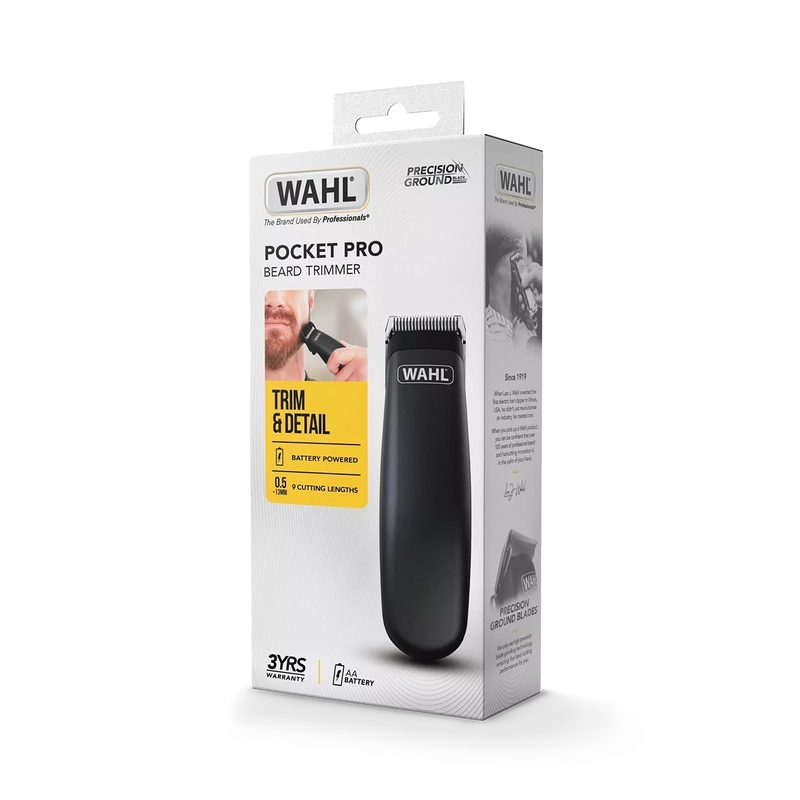 Wahl Pocket Pro battery trimmer black, UK version