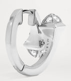 MARLI New York Cleo huggie earrings white gold and diamonds, imported from the UK