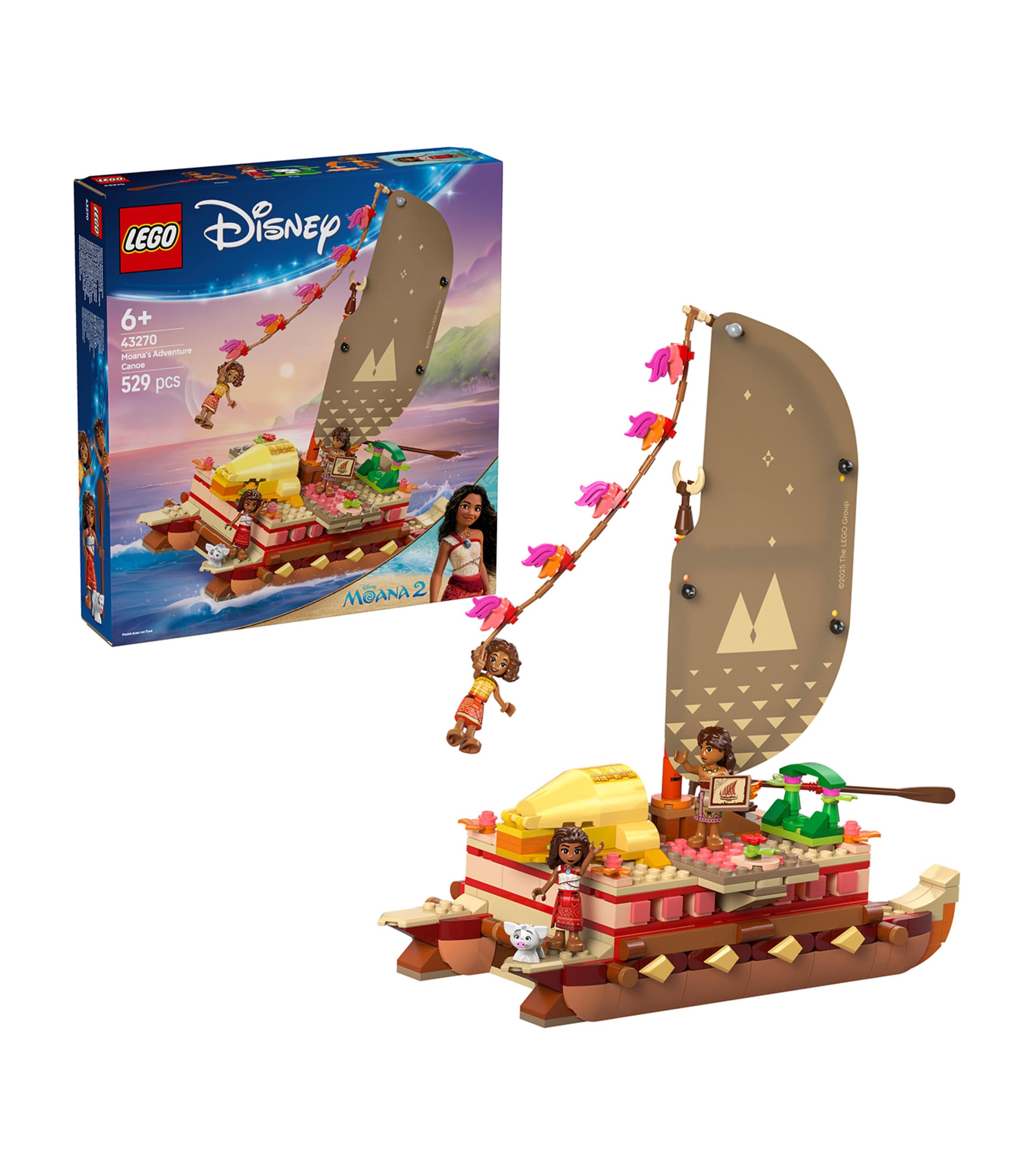 Lego Disney Moana's Adventure Canoe building set, UK version