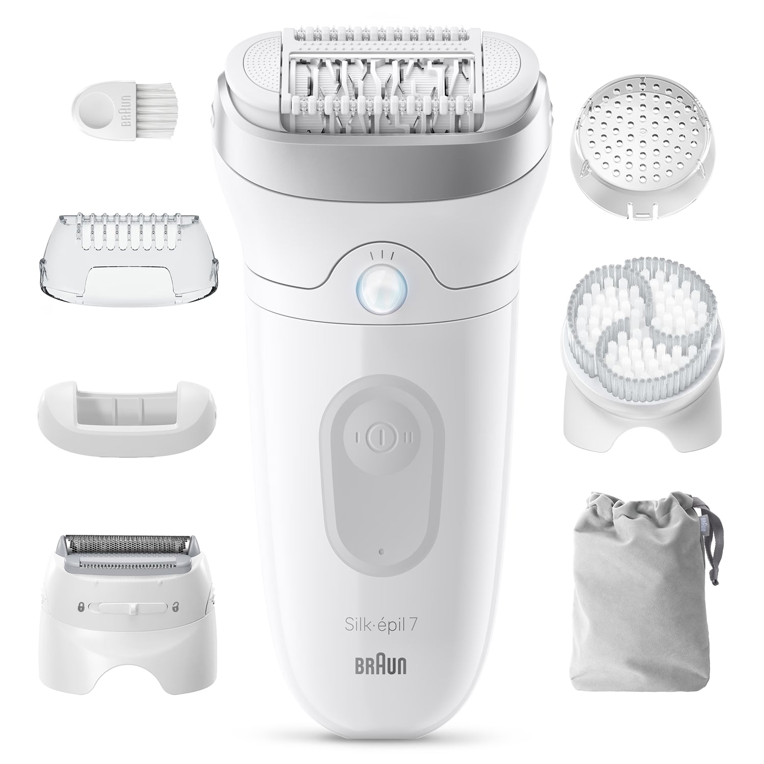 Braun Silk·épil 7 wet and dry epilator silver - British product