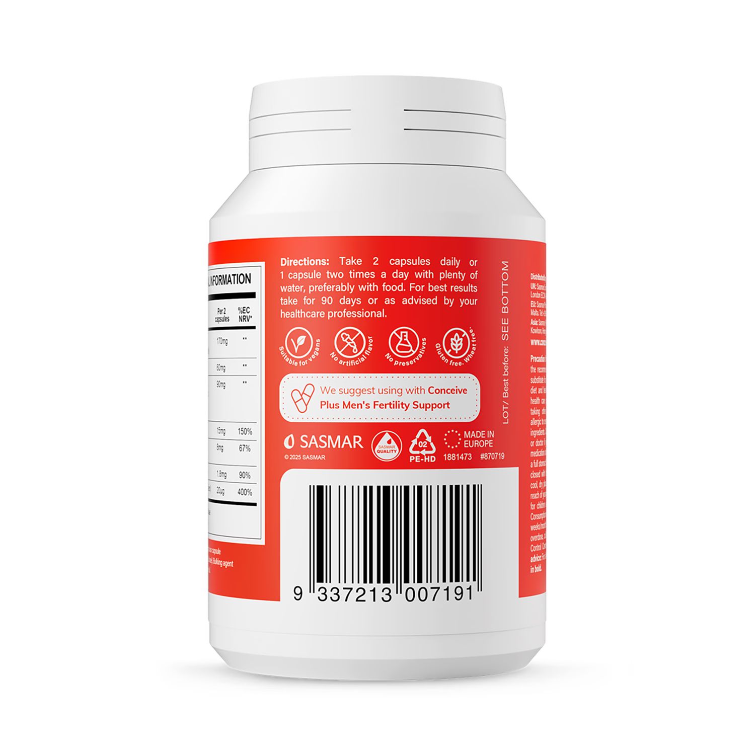 Conceive Plus motility support 60 capsules - British product