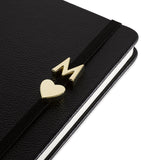 Moleskine gold-plated O notebook charm, imported from the UK