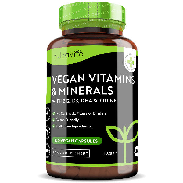 Nutravita Vegan Essential Multivitamins - 120 Vegan Capsules