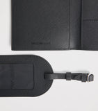 Emporio Armani leather passport holder and tag set - British product