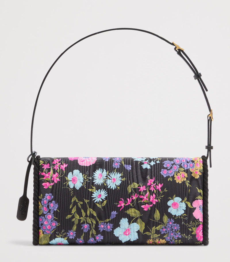 Valentino Garavani DeVain small moiré floral shoulder bag (British brand)