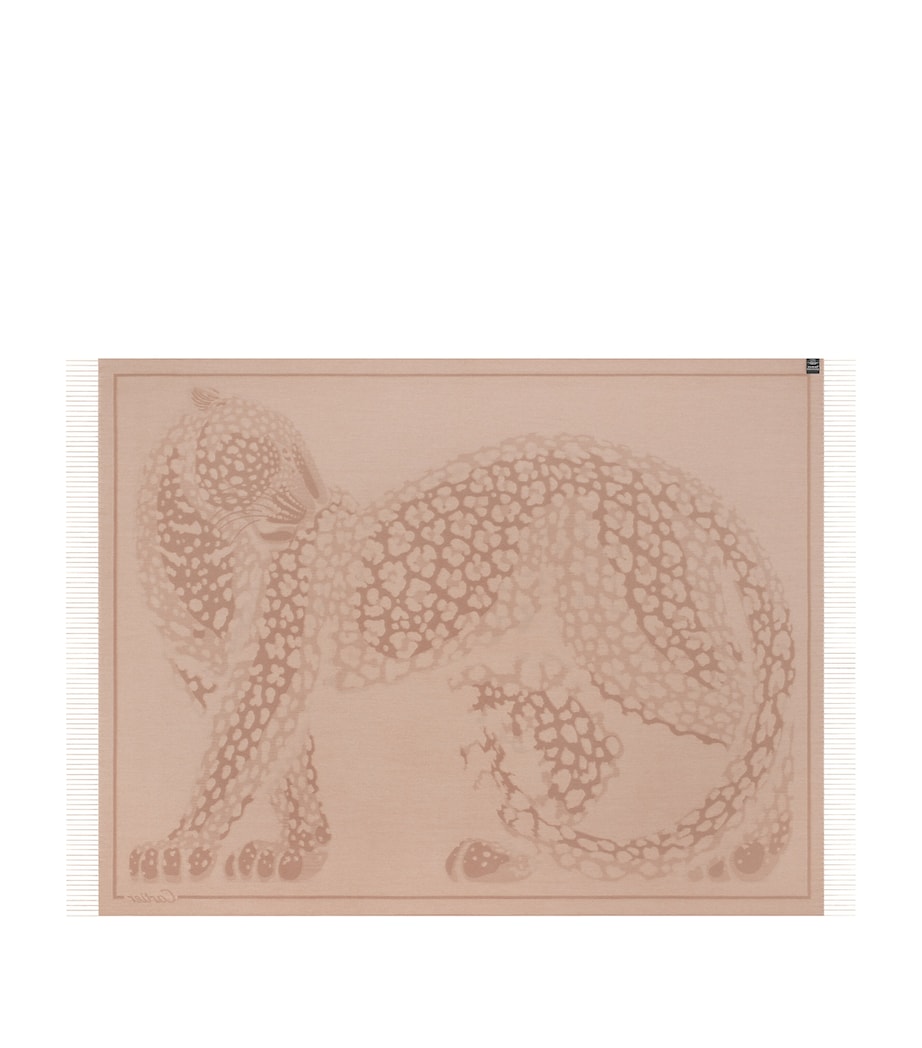 Cartier Panthère de Cartier Wool-Cashmere Throw 206cm x 140cm - British product