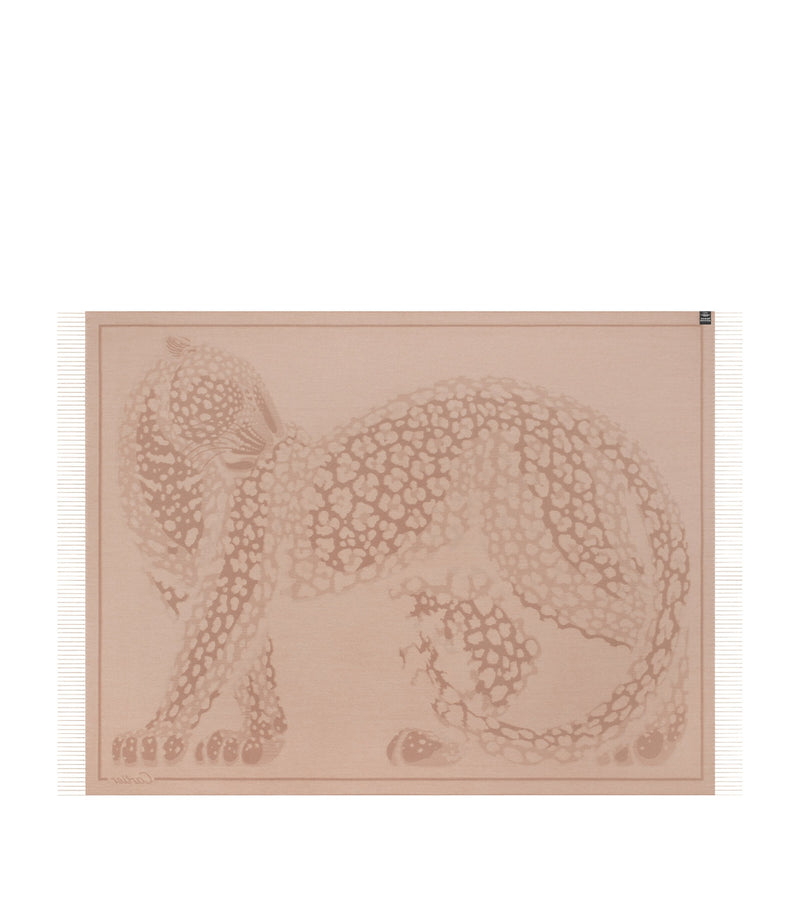 Cartier Panthère de Cartier Wool-Cashmere Throw 206cm x 140cm - British product