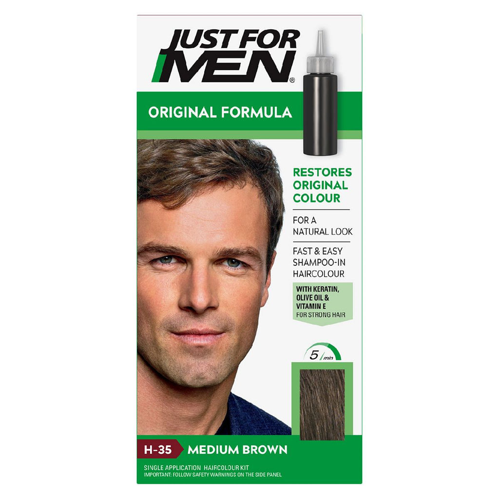 Just For Men Hair Colourant, Natural Medium Brown