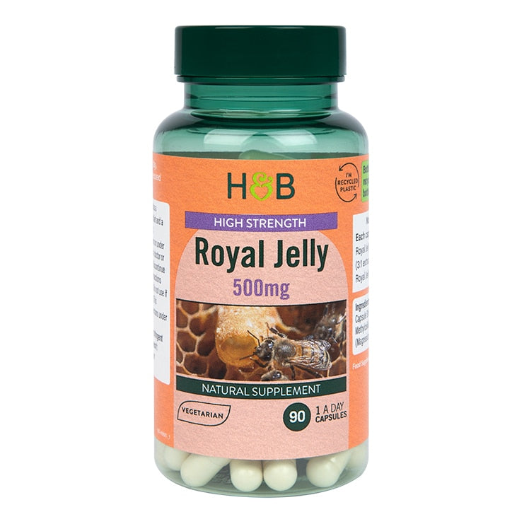 Holland & Barrett High Strength Royal Jelly 500mg 90 Capsules GOODS Holland&Barrett   