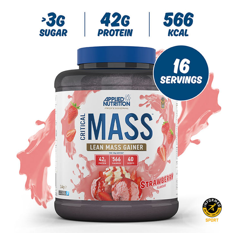 Applied Nutrition mass gainer strawberry 2.4kg - British product