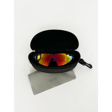 SVNX outdoor sunglasses with hardcase black frame multi revo lenses, imported from the UK